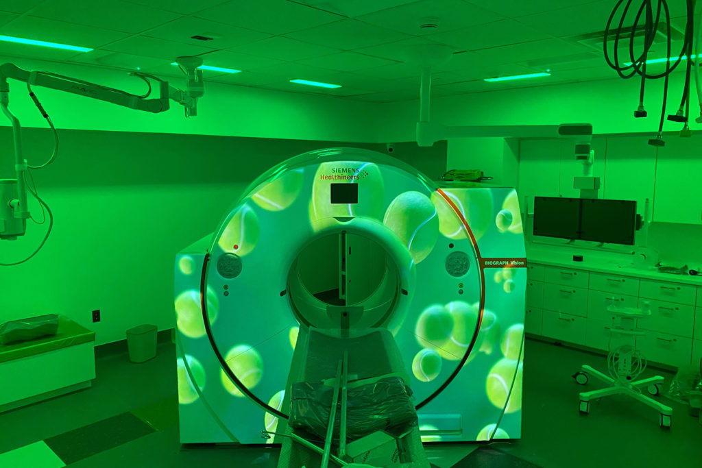 CT Projection Video Ambient Lighting