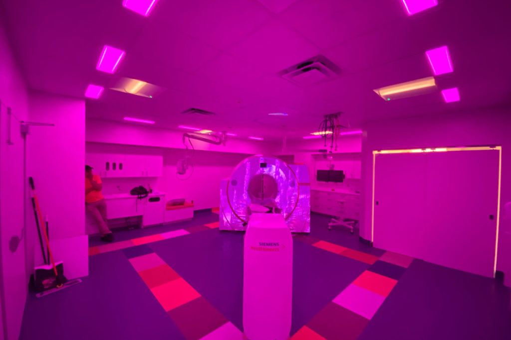 CT Projection Video Ambient Lighting